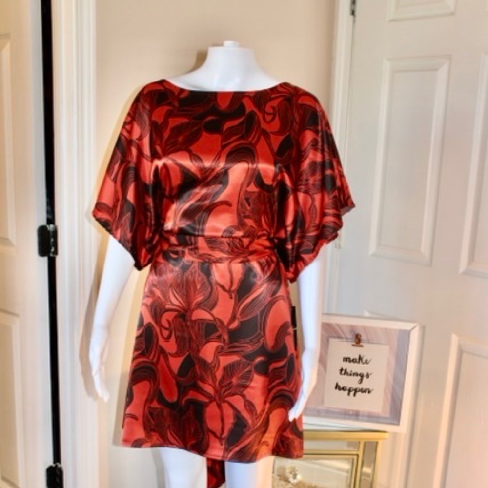 BCBGMAXAZRIA TJMAXX Red & Black dress. Size S.